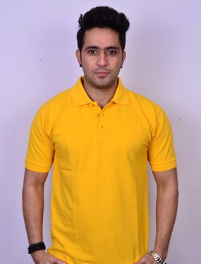 Men Polo Shirt Yellow